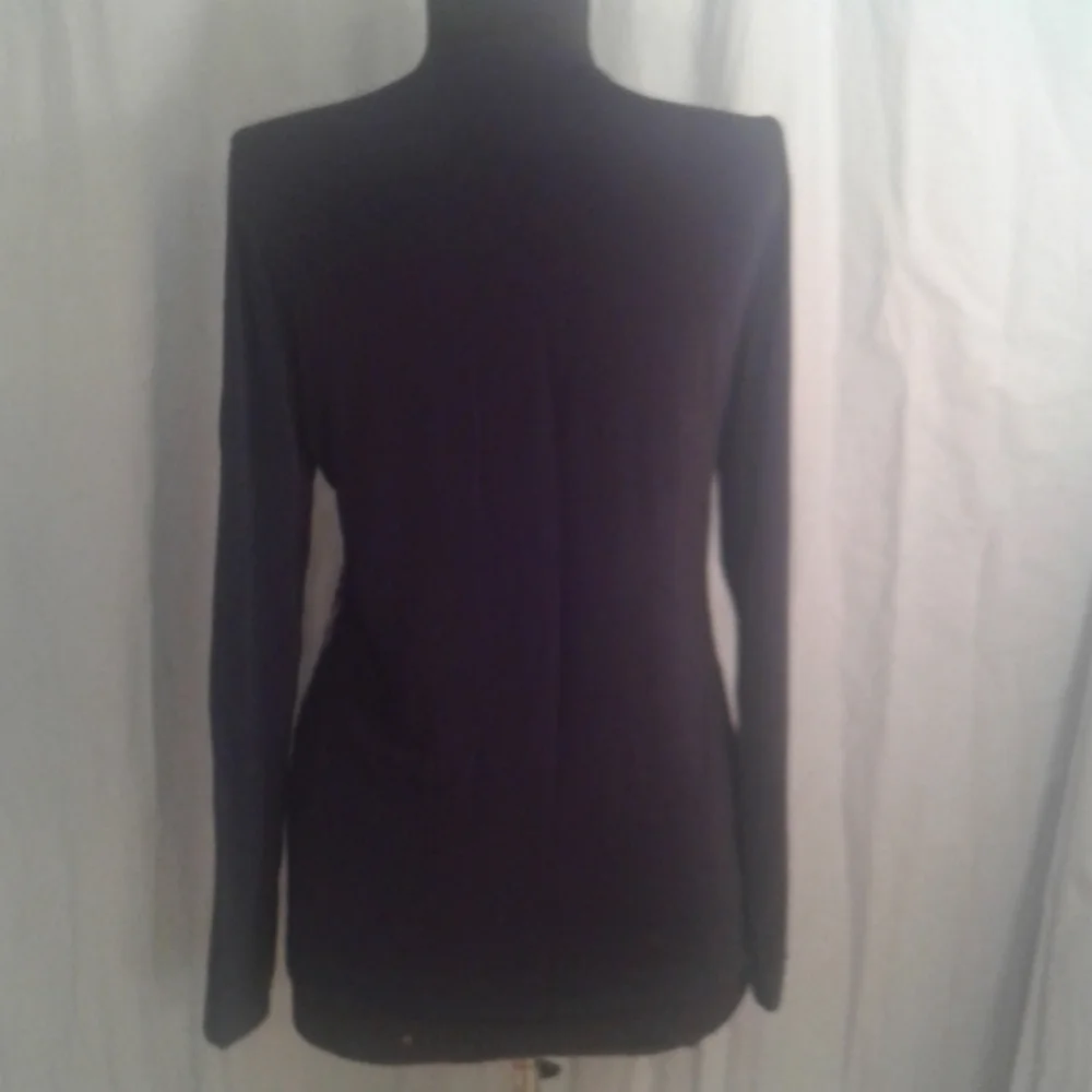 Chico's Travelers 0 Cardigan 4 Small Slinky Embroidered - Picture 6 of 9